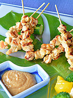 ねりゴマぽん酢 ☆ サテー(焼き鳥)風-レシピのメイン写真