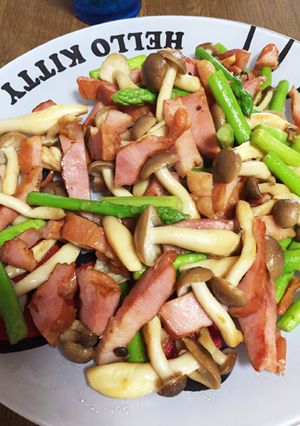 簡単♪アスパラとベーコンのバター醤油炒め-レシピのメイン写真