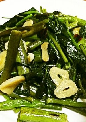 空芯菜のにんにく炒め-レシピのメイン写真