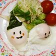 ハロウィン✩ポーチドエッグdeおばけ