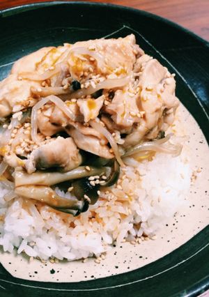 【圧力鍋簡単2品】蒸鶏飯と中華風スープ-レシピのメイン写真