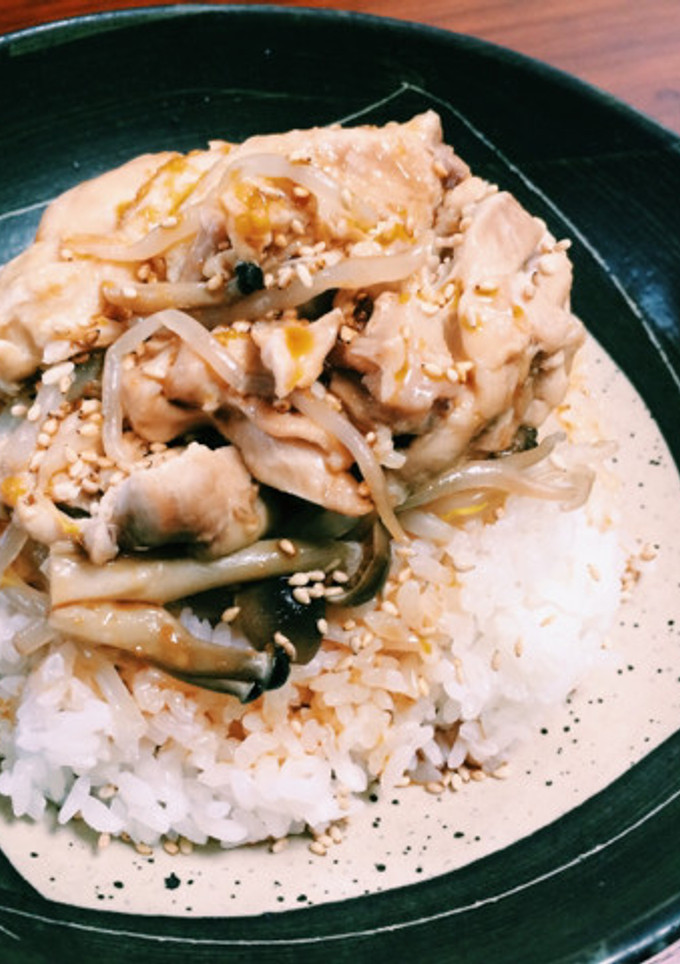 【圧力鍋簡単2品】蒸鶏飯と中華風スープ-レシピのメイン写真