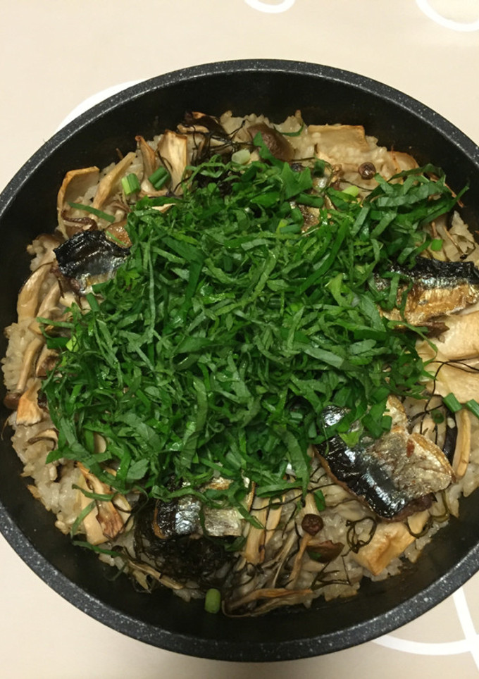 秋の味覚秋刀魚の和風パエリア-レシピのメイン写真