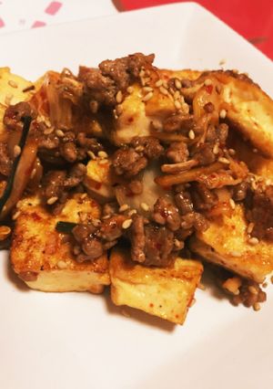 ご飯とお酒がススム☆豚キム豆腐-レシピのメイン写真