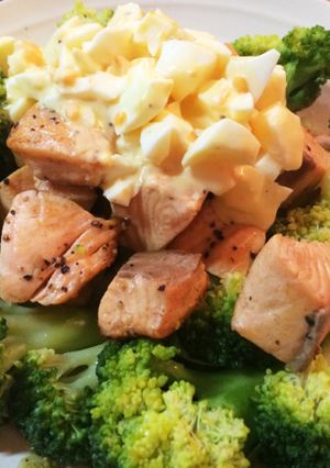 サーモンブロッコリーのタルタルバター醤油-レシピのメイン写真