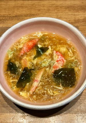 簡単絶品!カニ風味のとろみ中華スープ-レシピのメイン写真