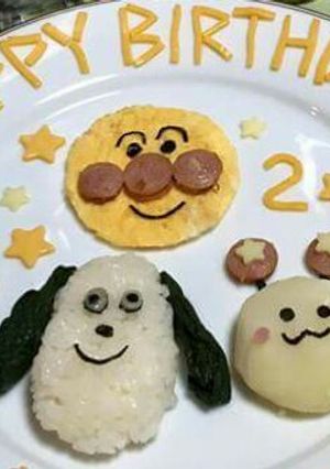 2歳バースデープレート アンパンマン-レシピのメイン写真