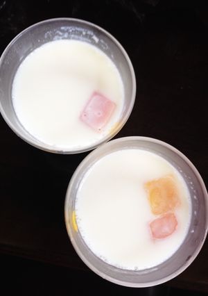 簡単フルーツ入り牛乳プリン-レシピのメイン写真