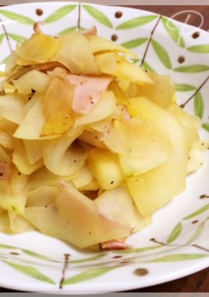 青パパイヤとハムの炒め物-レシピのメイン写真