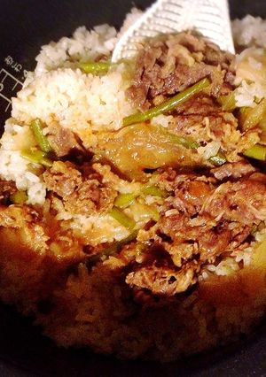味付け肉で！肉炊き込みご飯♪-レシピのメイン写真