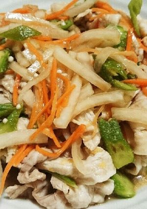 大根としゃぶしゃぶ肉のスタミナサラダ-レシピのメイン写真