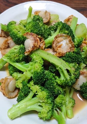 ホタテとブロッコリの醤油バター炒め☺-レシピのメイン写真
