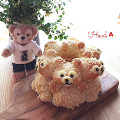 รูปของ ふわもこ♡ダッフィー風3Dちぎりパン