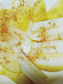 レンジで簡単!ホット梨★便秘 美肌-レシピのメイン写真
