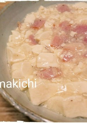 かんたん☆豆腐とベーコンのあんかけ-レシピのメイン写真