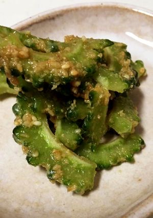 ゴーヤのゴマ酢和え-レシピのメイン写真