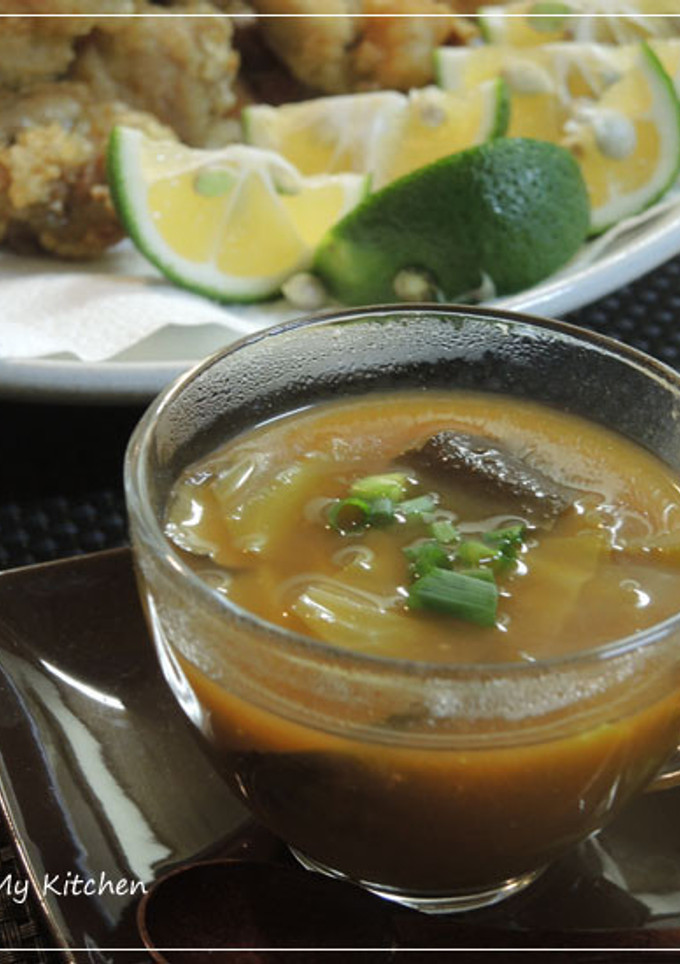 野菜を最初にたべよう！和風トマトスープ-レシピのメイン写真