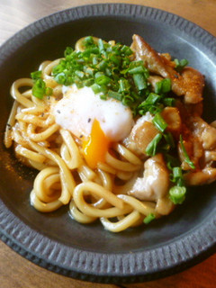 照り焼き温玉うどん♪-レシピのメイン写真