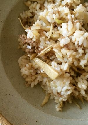 ごぼうと牛肉のスタミナチャーハン-レシピのメイン写真