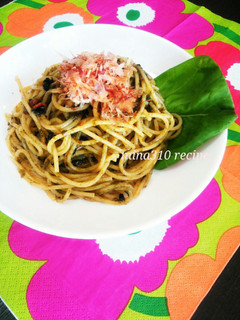 和風♪海苔佃煮と梅干しのパスタ-レシピのメイン写真