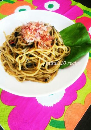 和風♪海苔佃煮と梅干しのパスタ-レシピのメイン写真