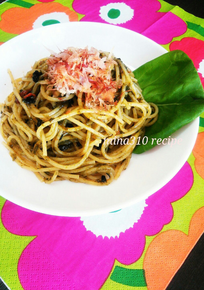 和風♪海苔佃煮と梅干しのパスタ-レシピのメイン写真