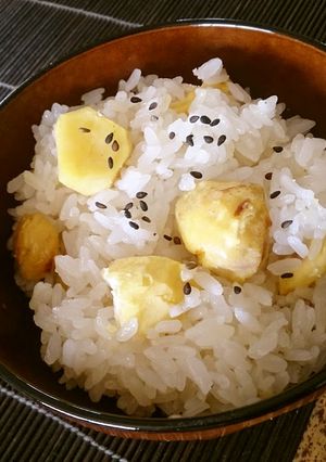 蒸し器で本格栗おこわ-レシピのメイン写真
