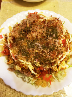 居酒屋メニュー♪お好み焼風キャベツサラダ-レシピのメイン写真