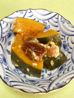 調味料不要「南瓜とナツメの煮物」-レシピのメイン写真