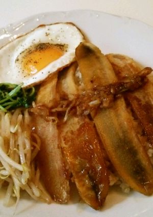 青バナナのしょうが焼き　カフェ風-レシピのメイン写真