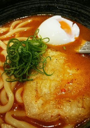 《お昼に》クセになる辛さ 辛味噌うどん-レシピのメイン写真