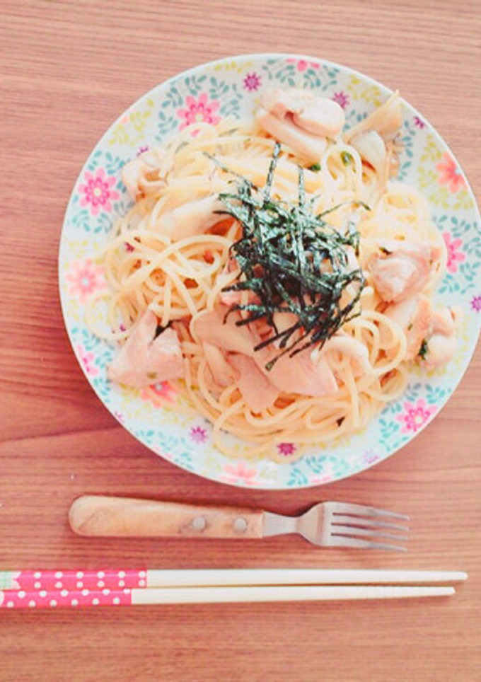 簡単＊ 鶏肉とキノコの和風パスタ-レシピのメイン写真