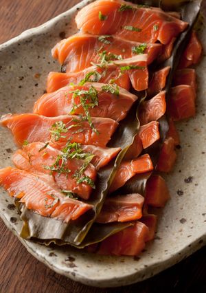 サーモンの昆布締め-レシピのメイン写真