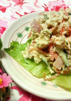 居酒屋さんの☆おから野菜マヨ味噌サラダ♪-レシピのメイン写真
