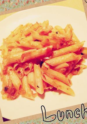 簡単 ミートソースパスタ-レシピのメイン写真