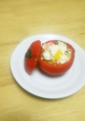 豆腐とトマトのカラフル冷製ファルシ-レシピのメイン写真
