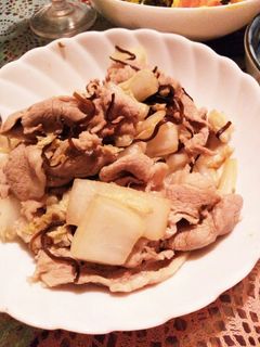 豚肉と白菜☆塩昆布炒め-レシピのメイン写真