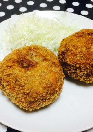 お肉感半端ない♡合挽きひき肉でメンチカツ-レシピのメイン写真