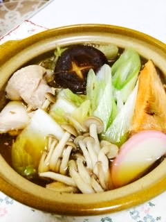 ☆1人よせ鍋☆100均の土鍋でほっこり♪-レシピのメイン写真