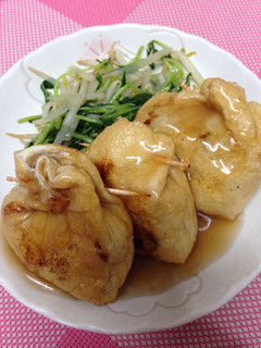 安い!美味い!油揚げの肉詰め-レシピのメイン写真
