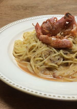 ♡有頭海老のパスタ♡-レシピのメイン写真