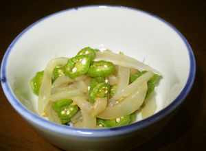 刺身いかとオクラのわさびしょうゆ和え-レシピのメイン写真