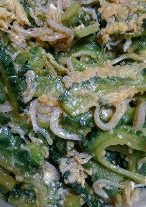 ゴーヤの佃煮　ちりめんじゃことたまご入り-レシピのメイン写真