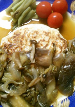ナスときのこの 具沢山 豆腐ハンバーグ！-レシピのメイン写真
