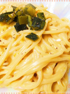 パンプキンクリームパスタ♪煮物リメイク-レシピのメイン写真