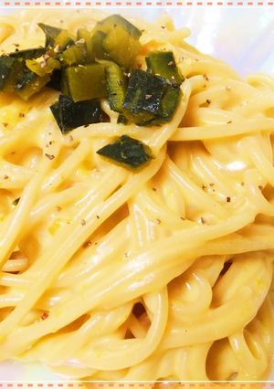 パンプキンクリームパスタ♪煮物リメイク-レシピのメイン写真