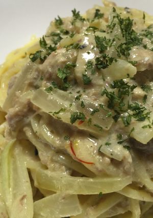 自家製さんまのツナのパスタ-レシピのメイン写真