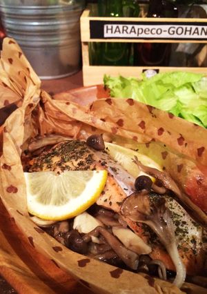 簡単☆秋鮭のレモンバターのレンジ蒸し。-レシピのメイン写真