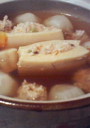 かぶと高野豆腐の煮物-レシピのメイン写真