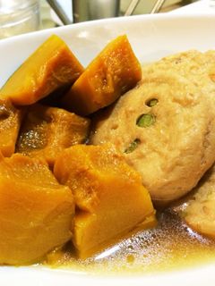 ほっこりあま〜い♡かぼちゃとがんもの煮物-レシピのメイン写真